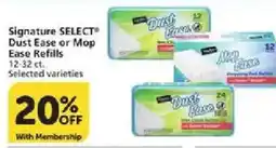 Vons Signature Select Dust Ease or Mop Ease Refills offer