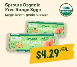 Sprouts Farmers Market Sprouts organic free range eggs offer