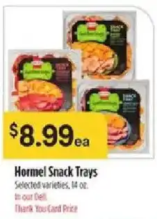 Bashas' Hormel Snack Trays offer