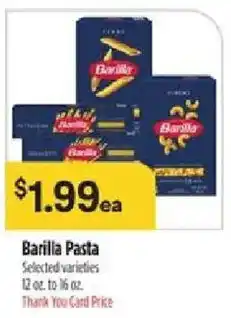 Bashas' Barilla Pasta offer