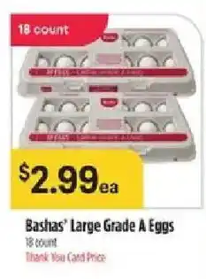Bashas' Large Grade A Eggs