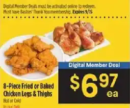 Bashas' Bashas 8-Piece Fried or Baked Chicken Legs & Thighs offer