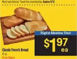 Bashas' Classic French Bread offer