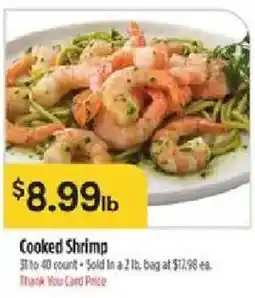 Bashas' Cooked Shrimp offer