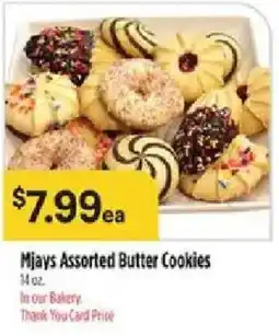 Bashas' Mjays assorted butter cookies offer