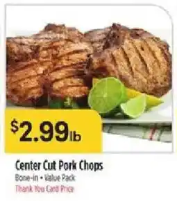 Bashas' Center Cut Pork Chops offer