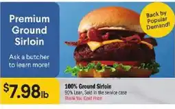 Bashas' Premium Ground Sirloin offer