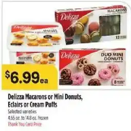 Bashas' Delizza Macarons or Mini Donuts, Eclairs or Cream Puffs offer
