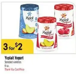 Bashas' Yoplait Yogurt offer