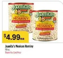 Bashas' Juanita's Mexican Hominy offer