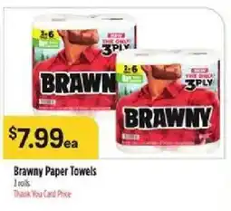 Bashas' Brawny Paper Towels offer