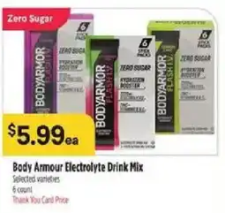Bashas' Body Armour Electrolyte Drink Mix offer