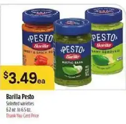 Bashas' Barilla Pesto offer