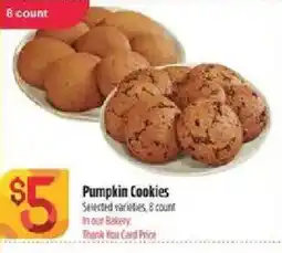 Bashas' Pumpkin Cookies offer