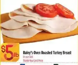 Bashas' Raley's Oven Roasted Turkey Breast offer