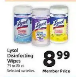 Safeway Lysol Disinfecting Wipes offer