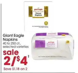 Giant Eagle Giant Eagle Napkins offer