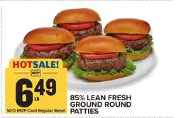 Food Lion 85% Lean Fresh Ground Round Patties offer