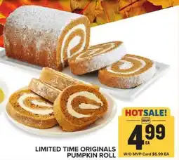 Food Lion LIMITED TIME ORIGINALS PUMPKIN ROLL offer