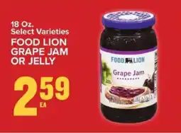 Food Lion FOOD LION GRAPE JAM OR JELLY offer
