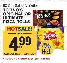 Food Lion Totino's Original or Ultimate Pizza Rolls offer