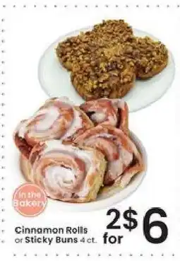 Albertsons Cinnamon Rolls or Sticky Buns offer