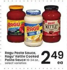 Albertsons Ragu Pasta Sauce, Ragu Kettle Cooked Pasta Sauce offer