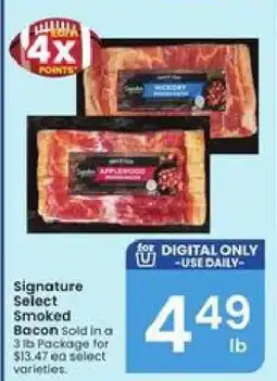 Albertsons Signature SELECT Smoked Bacon offer