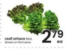 Albertsons Leaf Lettuce offer