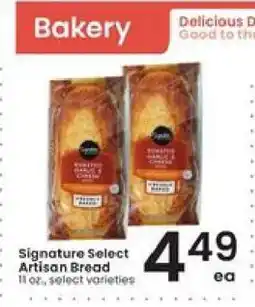Albertsons Signature Select Artisan Bread offer