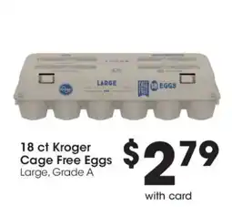 Kroger Kroger Cage Free Eggs offer
