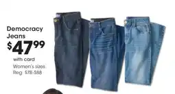 Kroger Democracy Jeans offer