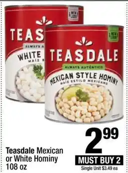 Super King Markets Teasdale Mexican or White Hominy offer