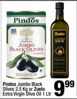Super King Markets Pindos Jumbo Black Olives or Zuelo Extra Virgin Olive Oil offer
