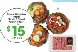 Kroger Private Selection Angus Chuck & Brisket Ground Beef offer