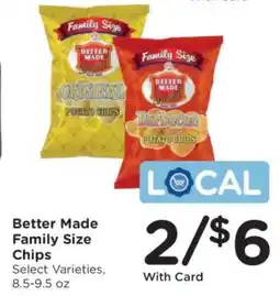 Kroger Better Made Family Size Chips offer