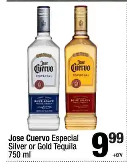 Super King Markets Jose Cuervo Especial Silver or Gold Tequila offer