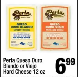 Super King Markets Perla Queso Duro Blando or Viejo Hard Cheese 12 oz offer