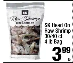 Super King Markets SK Head On Raw Shrimp offer