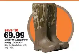 Meijer Muddy MTX Neoprene Mossy Oak Boots offer