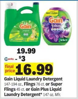 Meijer Gain Liquid Laundry Detergent offer