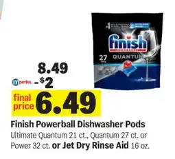Meijer Finish Powerball Dishwasher Pods offer