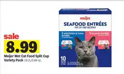 Meijer Meijer Wet Cat Food Split-Cup Variety Pack offer