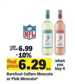 Meijer Barefoot Cellars Moscato or Pink Moscato offer