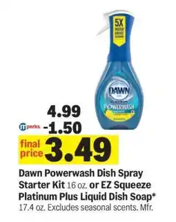 Meijer Dawn Powerwash Dish Spray Starter Kit offer