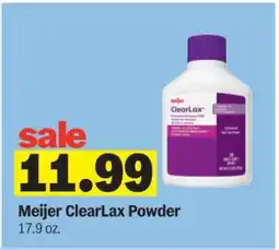 Meijer Meijer Clearlax Powder offer