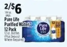 Pioneer Supermarkets Pure Life Purified Water offer