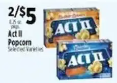Pioneer Supermarkets Act II Popcorn offer