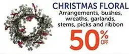 Hobby Lobby Christmas floral offer