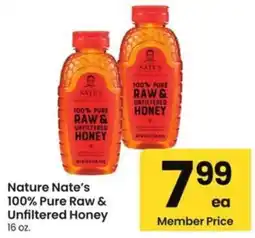 Albertsons Nature Nate's 100% Pure Raw & Unfiltered Honey offer